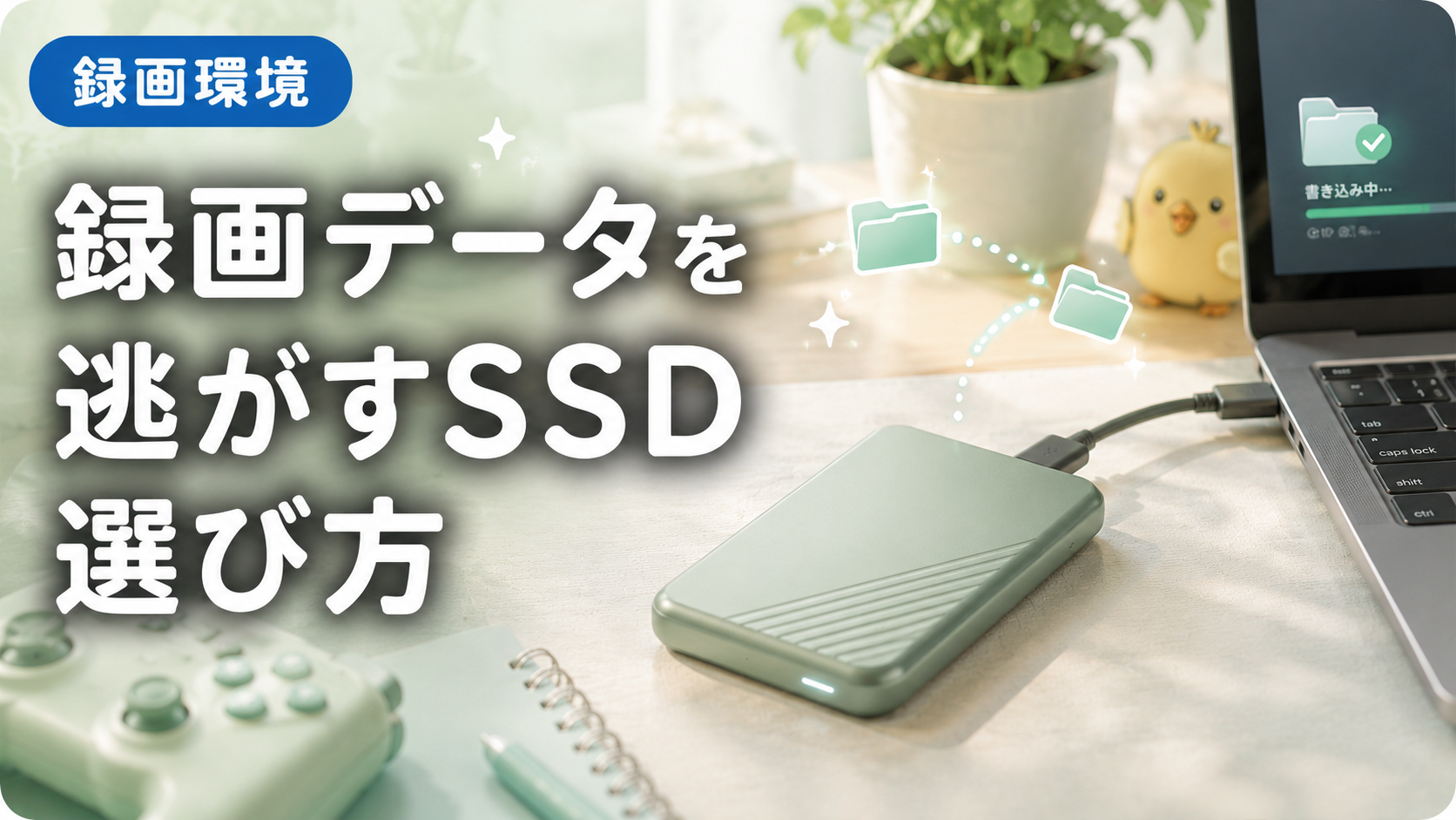 ゲーム録画データを逃がす外付けSSDの選び方